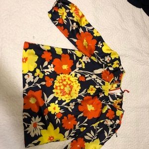 Flowery jcrew top